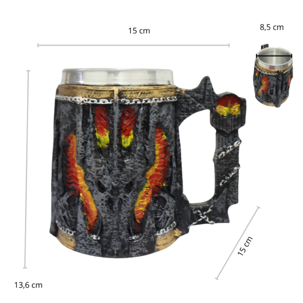 Caneca de Chopp Cerveja Senhor dos Aneis 400 ML