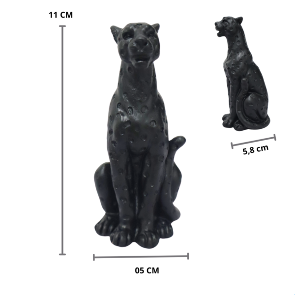 Estatueta Pantera Sentada 11 cm