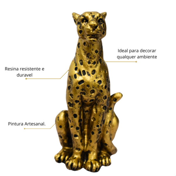 Estatueta Pantera Sentada