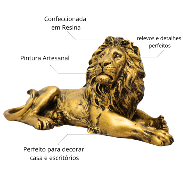 Estatueta Leão deitado
