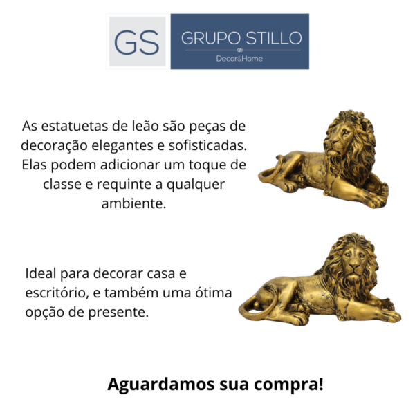 Estatueta Leão deitado