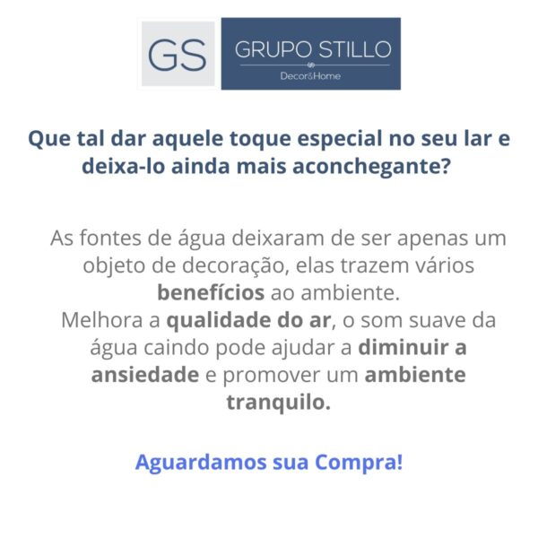 Fonte de Água Cascata Jarro Grego