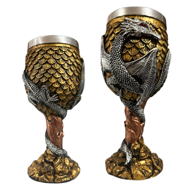 Taça de Vinho Cálice Dragão Medieval