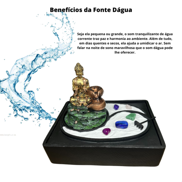 Fonte de Água Buda com Jardim Zen