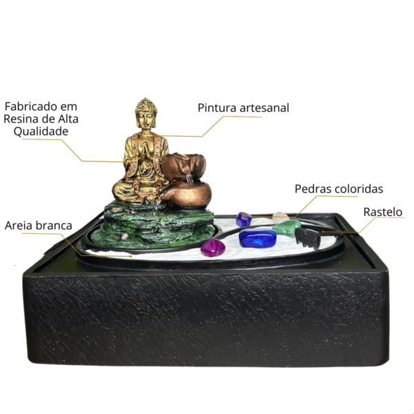 Fonte de Água Buda com Jardim Zen