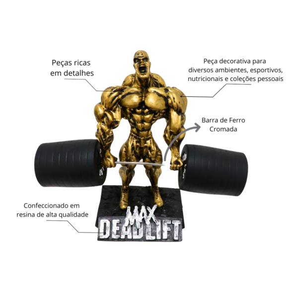 Estatueta Decorativa Academia Levantamento Terra