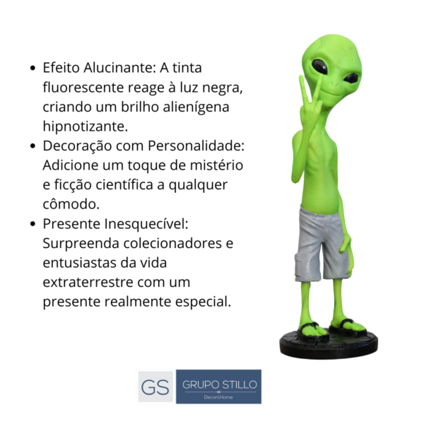 Estatueta Et Alienígena Bermuda Paz