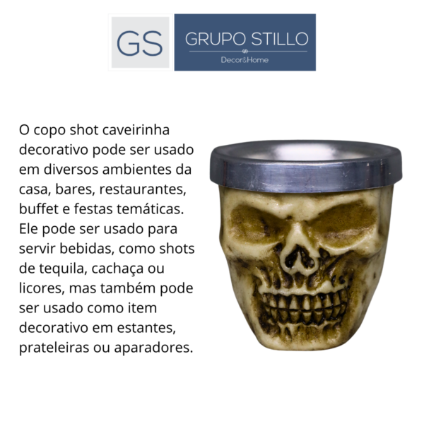 Copo de Shot Crânio