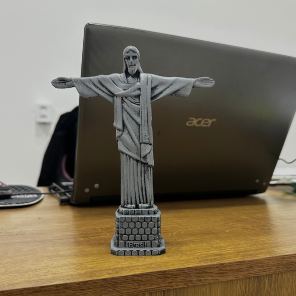 Estatueta Estátua Cristo Redentor - Cinza