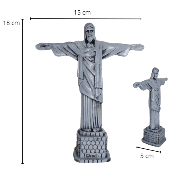 Estatueta Estátua Cristo Redentor - Cinza