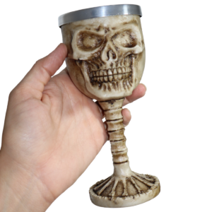 Taça de vinho Cálice Crânio Caveira
