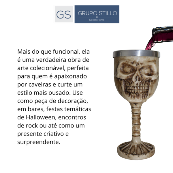Taça Cálice Crânio Caveira
