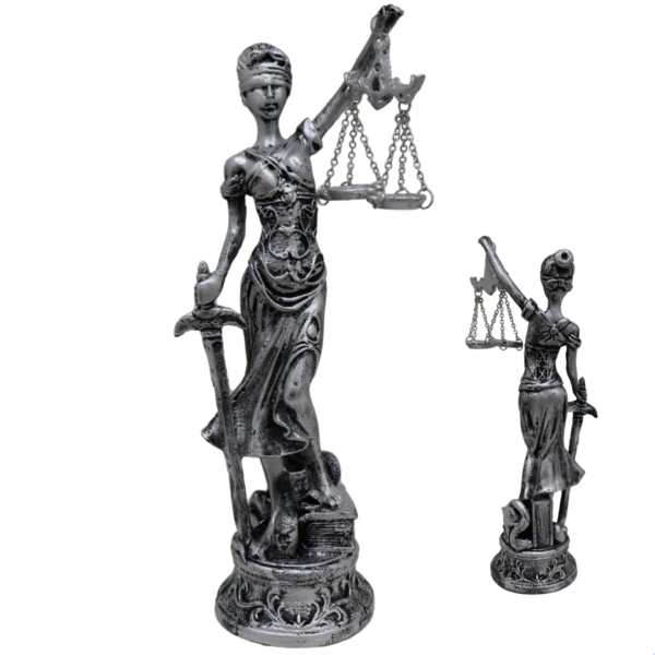 Estatueta Deusa da Justiça Themis Média