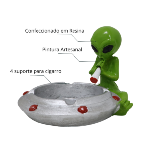 ET Alienígena cinzeiro disco voador