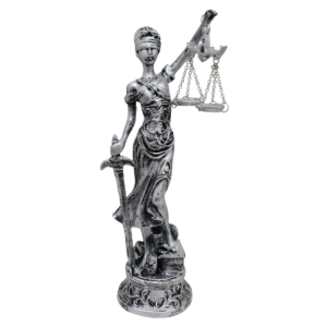 Estatueta Themis Deusa da Justiça Pq – Prata