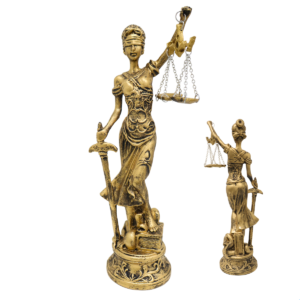 Estatueta Themis Deusa da Justiça Média – Dourada