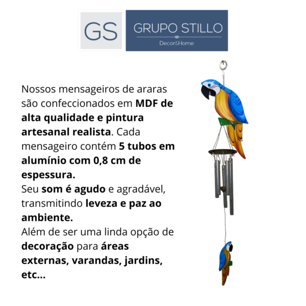 Mensageiro Arara Canindé Amarela