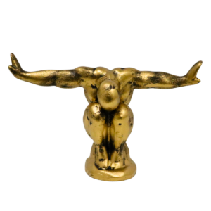 Estatueta Homem braço aberto – dourado