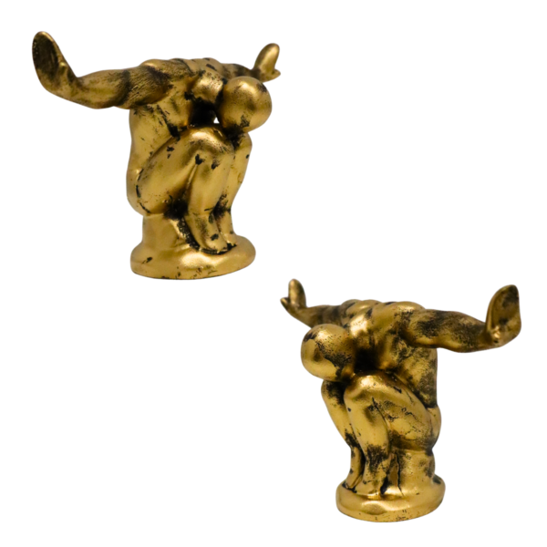 Estatueta Homem braço aberto - dourado