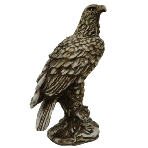 Estatueta Estátua Águia Gavião Decoração Betume