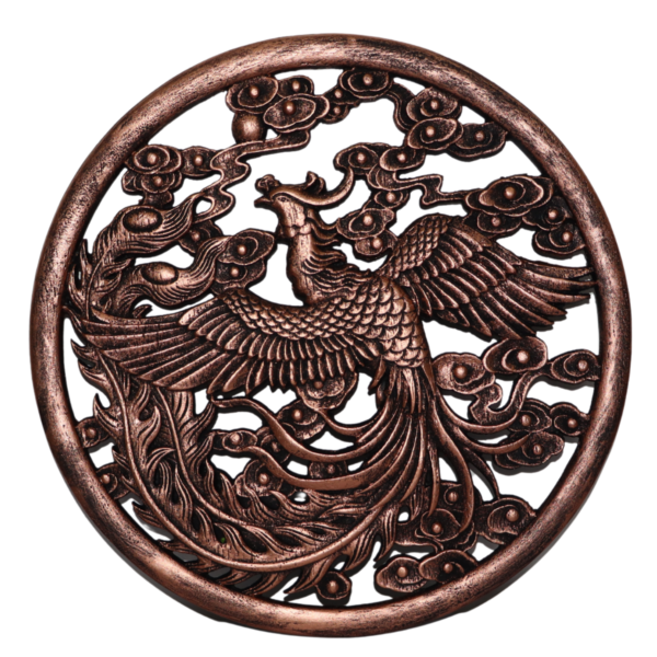 Enfeite de Parede Mandala Fênix Chinesa