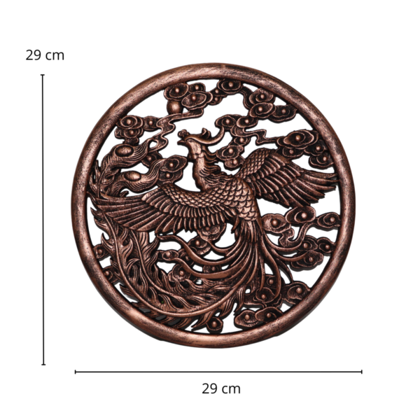 Enfeite de Parede Mandala Fênix Chinesa