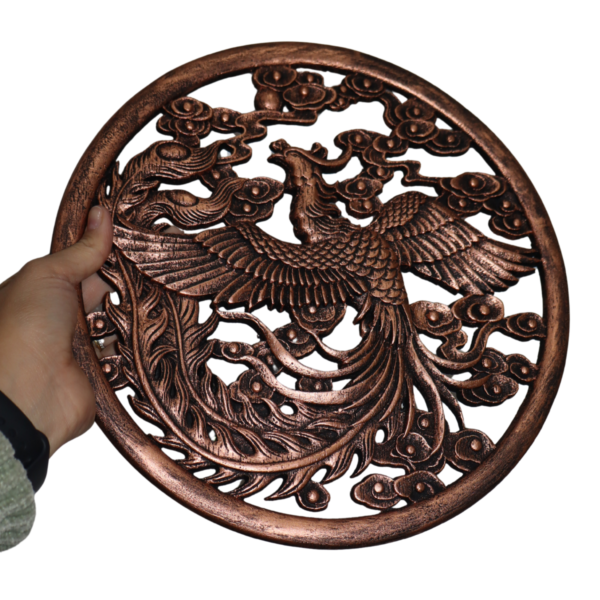 Enfeite de Parede Mandala Fênix Chinesa