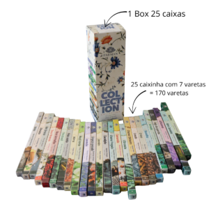 Kit 25 Caixas Incenso Indiano Vareta Sortido