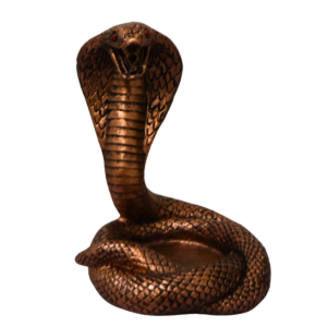 Porta Cristais Cobra Naja Bronze