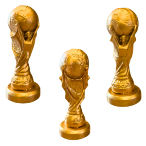 Estatueta Troféu Copa do Mundo Dourado