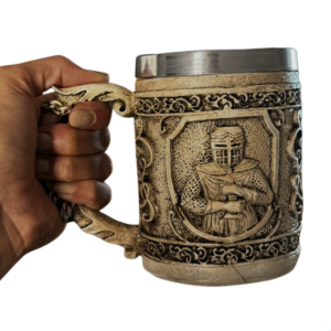 Caneca de Chopp Guerreiro Espada Betume 300 ML