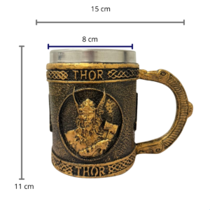 Caneca de Chopp Cerveja Thor 300 ML Ouro