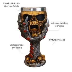 Taça de Mão Dragão Crânio