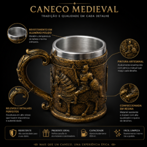 Caneca de Chopp Cerveja Guerreiro Cavalo 300 ML