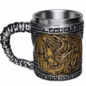 Caneca Dragão – 300 ML – Prata