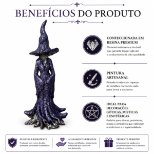 Estatueta Bruxa da Morte – Roxa