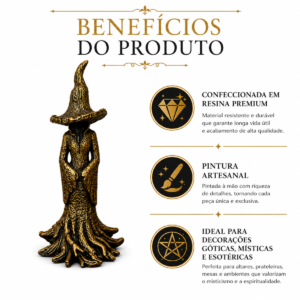 Estatueta Bruxa da Morte – Ouro