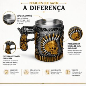 Caneca de Chopp Cerveja Punk 300 ML