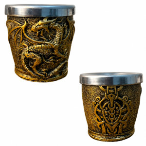 Copo Shot Dragão Medieval 50 ml – Ouro